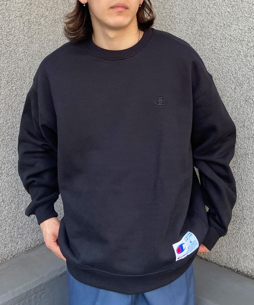 Champion(チャンピオン)の「CHAMPION/チャンピオン ワンポイントスウェット/裏起毛 ブランドロゴ アイコントレーナー/セットアップ対応 C3-W028(スウェット・メンズ・グレー/ブラック/ホワイト/レッド/ネイビー・L/M/XL)」の7枚目の写真