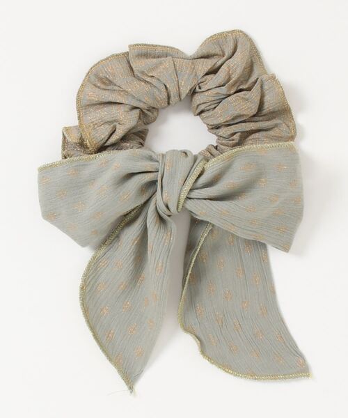 チャイハネ（チャイハネ）の「【チャイハネ】ハクリィリボンシュシュ（シュシュ・レディース・ホワイト/ブラック/パープル/ピンク/イエロー/ブルー/カーキ/レッド/オフホワイト・FREE）」の5枚目の写真