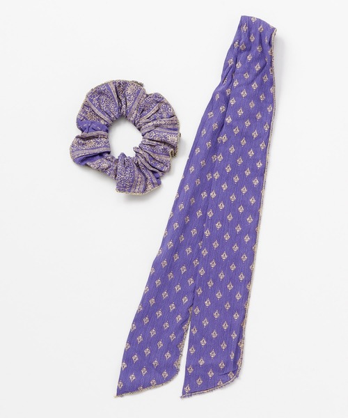 チャイハネ（チャイハネ）の「【チャイハネ】ハクリィリボンシュシュ（シュシュ・レディース・ホワイト/ブラック/パープル/ピンク/イエロー/ブルー/カーキ/レッド/オフホワイト・FREE）」の14枚目の写真