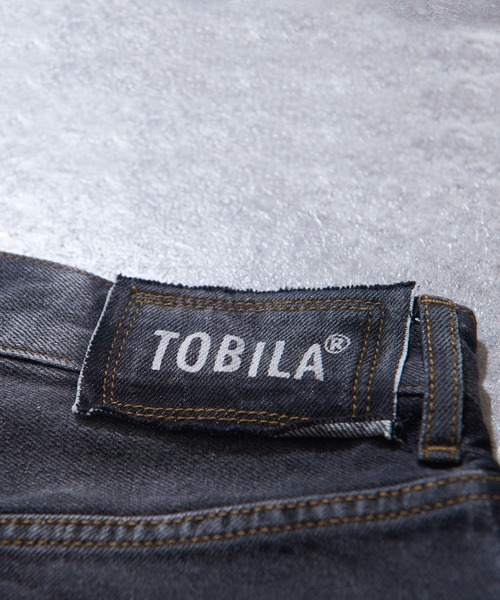 TOBILA（トビラ）の「11オンスデニムリメイク風Aラインスカート（デニムスカート・レディース・ブラック/インディゴブルー・M）」の20枚目の写真