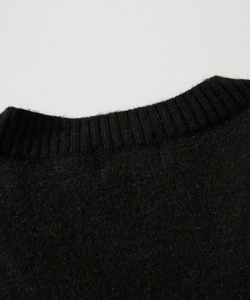 HOOK(フック)の「【HOOK】激かわモコモコアヒル刺繍Vネックニットベスト(ベスト・メンズ・ブラック/グレー/ブルー・M/L/XL)」の20枚目の写真