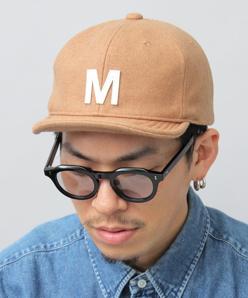 Basiquenti（ベーシックエンティ）の「アルファベットワッペン ウール アンパイアキャップ（キャップ・メンズ・ベージュ/ブラック/カーキ/ネイビー/ワイン・FREE）」の3枚目の写真