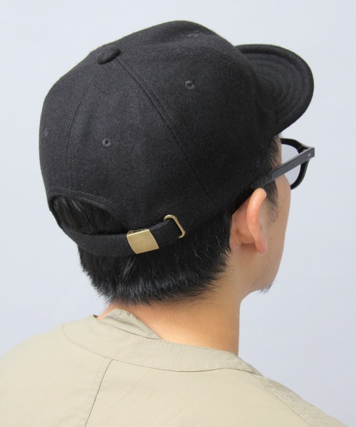 Basiquenti（ベーシックエンティ）の「アルファベットワッペン ウール アンパイアキャップ（キャップ・メンズ・ベージュ/ブラック/カーキ/ネイビー/ワイン・FREE）」の8枚目の写真