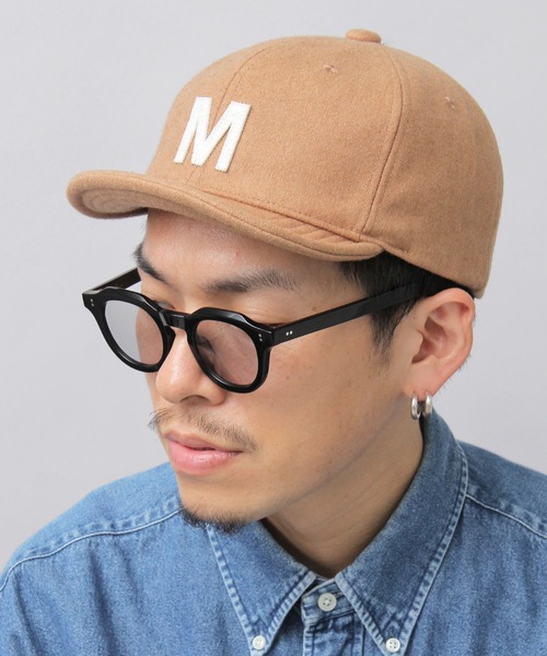 Basiquenti（ベーシックエンティ）の「アルファベットワッペン ウール アンパイアキャップ（キャップ・メンズ・ベージュ/ブラック/カーキ/ネイビー/ワイン・FREE）」の9枚目の写真