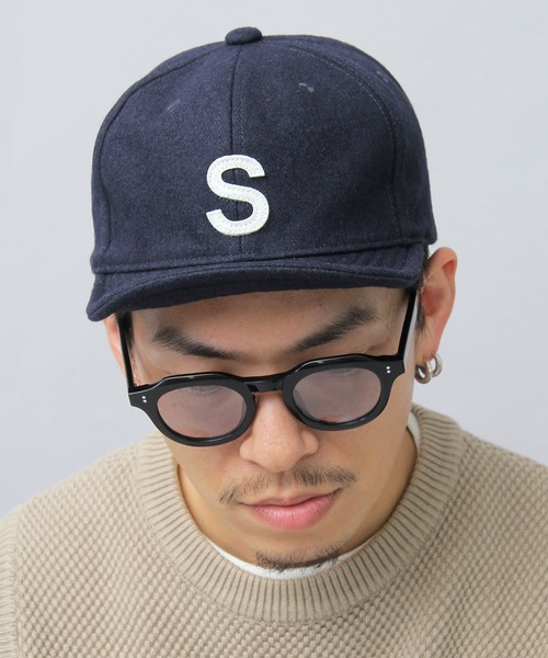 Basiquenti（ベーシックエンティ）の「アルファベットワッペン ウール アンパイアキャップ（キャップ・メンズ・ベージュ/ブラック/カーキ/ネイビー/ワイン・FREE）」の11枚目の写真