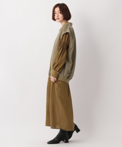 A part by（アパートバイ）の「2way MA-1ブルゾン　345710（MA-1・レディース・ベージュ系その他/カーキ/ブラック・FREE）」の9枚目の写真