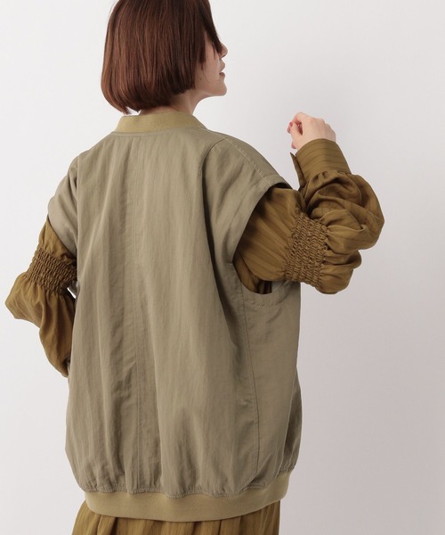 A part by（アパートバイ）の「2way MA-1ブルゾン　345710（MA-1・レディース・ベージュ系その他/カーキ/ブラック・FREE）」の20枚目の写真