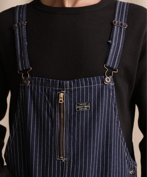 schott(ショット)の「【直営店限定】Schott/ショット/OLD HICKORY OVERALL/オールド ヒッコリー オーバーオール(サロペット/オーバーオール・メンズ・ブラック/その他4・M/L/XL)」の7枚目の写真