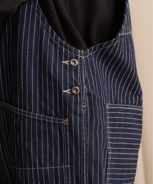 schott(ショット)の「【直営店限定】Schott/ショット/OLD HICKORY OVERALL/オールド ヒッコリー オーバーオール(サロペット/オーバーオール・メンズ・ブラック/その他4・M/L/XL)」の9枚目の写真