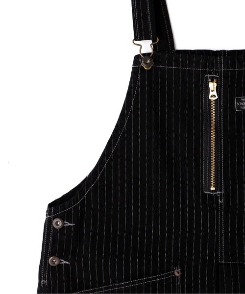 schott(ショット)の「【直営店限定】Schott/ショット/OLD HICKORY OVERALL/オールド ヒッコリー オーバーオール(サロペット/オーバーオール・メンズ・ブラック/その他4・M/L/XL)」の18枚目の写真