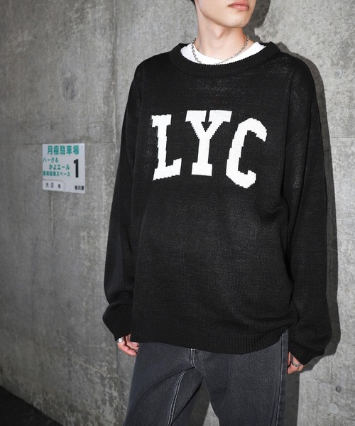 ZIP FIVE（ジップファイブ）の「【ZIP FIVE】ロゴクルーネックニットスウェット（ニット/セーター・レディース・ホワイト/ブラック/グレー・LARGE/MEDIUM/X-LARGE）」の9枚目の写真