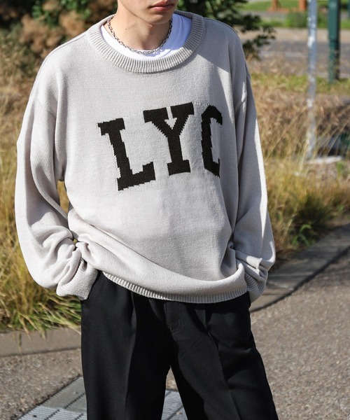 ZIP FIVE（ジップファイブ）の「【ZIP FIVE】ロゴクルーネックニットスウェット（ニット/セーター・レディース・ホワイト/ブラック/グレー・LARGE/MEDIUM/X-LARGE）」の15枚目の写真