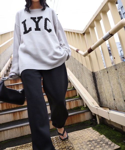 ZIP FIVE（ジップファイブ）の「【ZIP FIVE】ロゴクルーネックニットスウェット（ニット/セーター・レディース・ホワイト/ブラック/グレー・LARGE/MEDIUM/X-LARGE）」の19枚目の写真