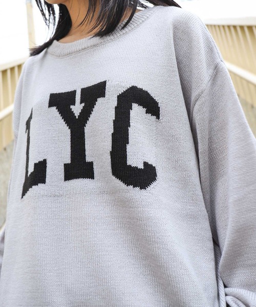 ZIP FIVE（ジップファイブ）の「【ZIP FIVE】ロゴクルーネックニットスウェット（ニット/セーター・レディース・ホワイト/ブラック/グレー・LARGE/MEDIUM/X-LARGE）」の20枚目の写真