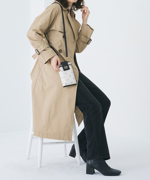 ROYAL PARTY(ロイヤルパーティー)の「ROYAL PARTY (ロイヤルパーティー) スマホショルダー モノグラム RPT-B083(ショルダーバッグ・レディース・ブラック/ベージュ/ブラウン・FREE)」の9枚目の写真