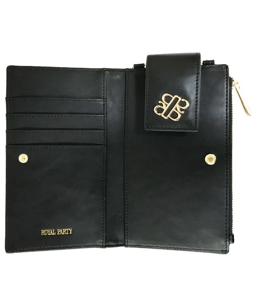 ROYAL PARTY(ロイヤルパーティー)の「ROYAL PARTY (ロイヤルパーティー) スマホショルダー モノグラム RPT-B083(ショルダーバッグ・レディース・ブラック/ベージュ/ブラウン・FREE)」の12枚目の写真