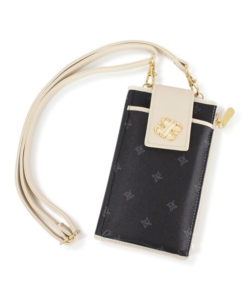 ROYAL PARTY(ロイヤルパーティー)の「ROYAL PARTY (ロイヤルパーティー) スマホショルダー モノグラム RPT-B083(ショルダーバッグ・レディース・ブラック/ベージュ/ブラウン・FREE)」の16枚目の写真