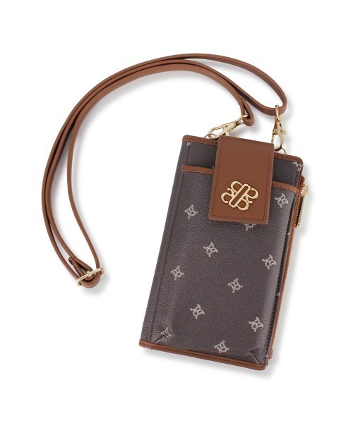 ROYAL PARTY(ロイヤルパーティー)の「ROYAL PARTY (ロイヤルパーティー) スマホショルダー モノグラム RPT-B083(ショルダーバッグ・レディース・ブラック/ベージュ/ブラウン・FREE)」の22枚目の写真