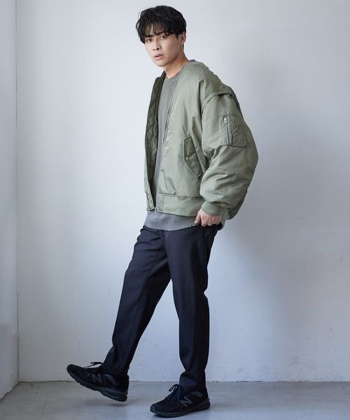 LOWRYS FARM（ローリーズファーム）の「２ＷＡＹＢＩＧＭＡ－１　343187（MA-1・メンズ・ブラック/ベージュ/カーキ・MEDIUM/LARGE）」の17枚目の写真