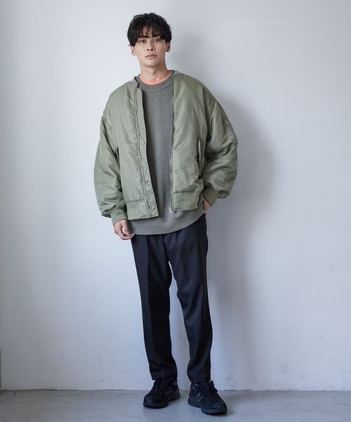 LOWRYS FARM（ローリーズファーム）の「２ＷＡＹＢＩＧＭＡ－１　343187（MA-1・メンズ・ブラック/ベージュ/カーキ・MEDIUM/LARGE）」の18枚目の写真