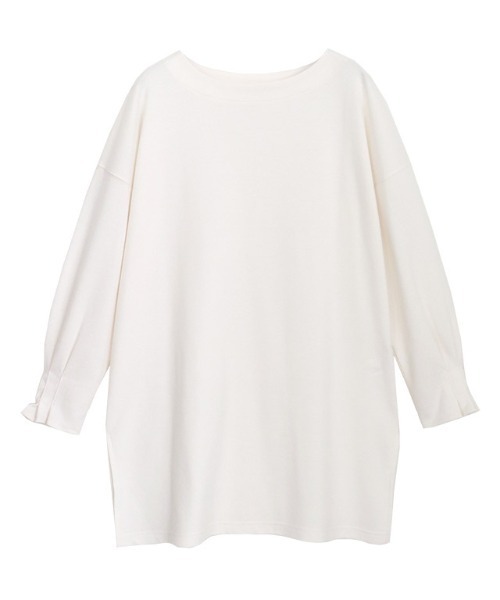 Pierrot(ピエロ)の「タックスリーブポンチチュニック(Tシャツ/カットソー・レディース・チャコールグレー/ブラック/アイボリー/ベージュ系その他/ブルー・M/L)」の15枚目の写真