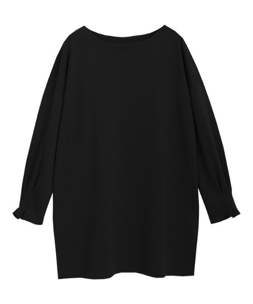 Pierrot(ピエロ)の「タックスリーブポンチチュニック(Tシャツ/カットソー・レディース・チャコールグレー/ブラック/アイボリー/ベージュ系その他/ブルー・M/L)」の16枚目の写真