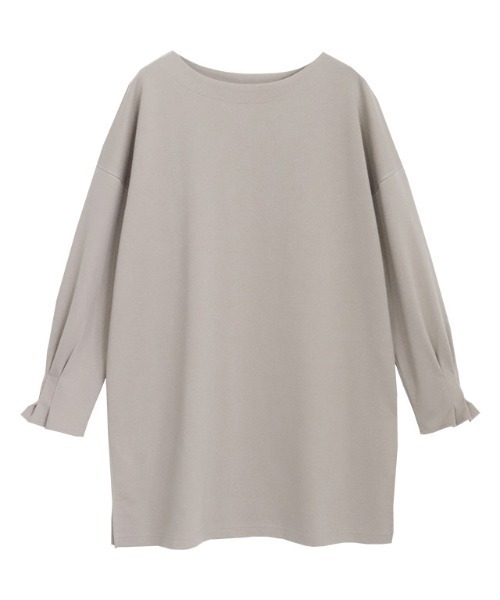 Pierrot(ピエロ)の「タックスリーブポンチチュニック(Tシャツ/カットソー・レディース・チャコールグレー/ブラック/アイボリー/ベージュ系その他/ブルー・M/L)」の18枚目の写真