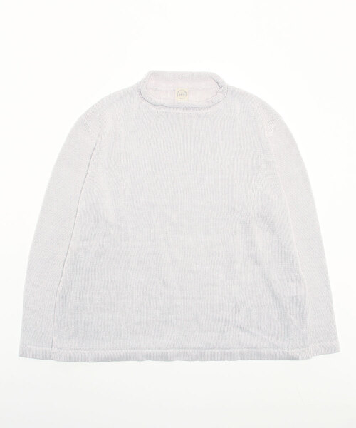 SALA（サラ）の「SALA / リネンハイネックニット（ニット/セーター・メンズ・ネイビー/オリーブ/ブラウン/ライトベージュ・2/3）」の3枚目の写真