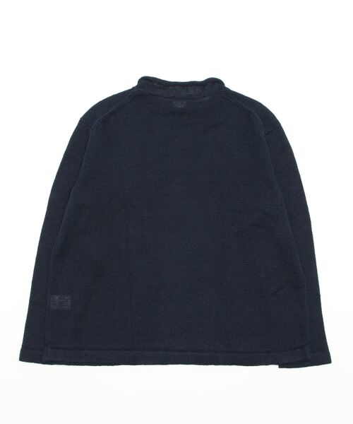 SALA（サラ）の「SALA / リネンハイネックニット（ニット/セーター・メンズ・ネイビー/オリーブ/ブラウン/ライトベージュ・2/3）」の5枚目の写真