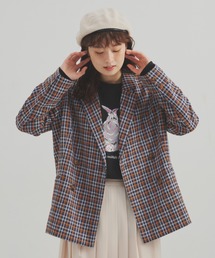 MERLOT | 《春シーズンを彩る》カラーチェックダブルジャケット(テーラードジャケット)