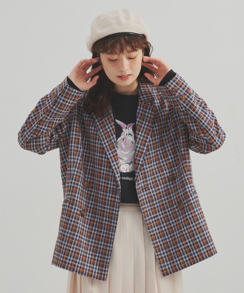 MERLOT（メルロー）の「《春シーズンを彩る》カラーチェックダブル