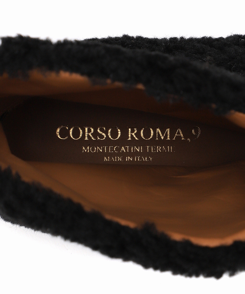 CORSO ROMA,9(コルソローマ)の「CORSO ROMA 9 MOUTONブーツ(ブーツ・レディース・ブラック/アイボリー・38/36/39/37)」の10枚目の写真