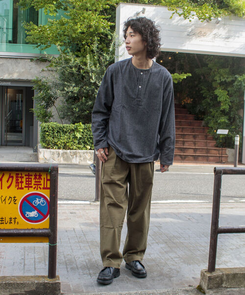 GLOSTER(グロスター)の「【GLOSTER/グロスター】ミリタリースリーピングネルシャツ(シャツ/ブラウス・メンズ・ネイビー/アイボリー/ブラック系その他/ブラウン系その他/ブルー系その他・S/M/L)」の12枚目の写真