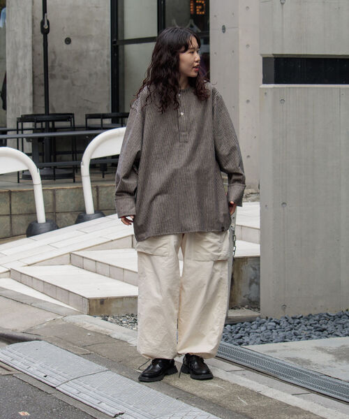 GLOSTER(グロスター)の「【GLOSTER/グロスター】ミリタリースリーピングネルシャツ(シャツ/ブラウス・メンズ・ネイビー/アイボリー/ブラック系その他/ブラウン系その他/ブルー系その他・S/M/L)」の20枚目の写真