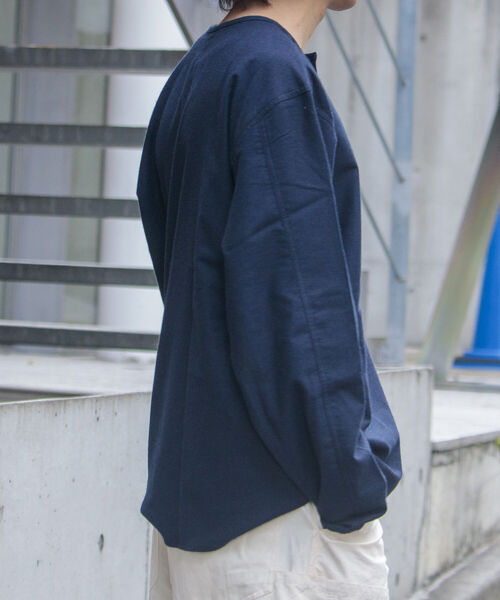 GLOSTER(グロスター)の「【GLOSTER/グロスター】ミリタリースリーピングネルシャツ(シャツ/ブラウス・メンズ・ネイビー/アイボリー/ブラック系その他/ブラウン系その他/ブルー系その他・S/M/L)」の8枚目の写真
