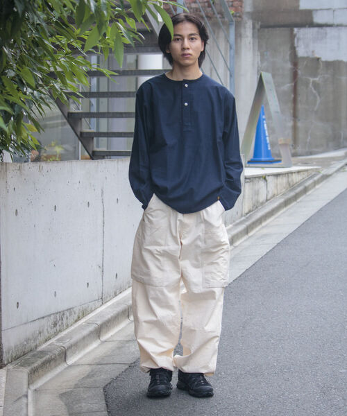 GLOSTER(グロスター)の「【GLOSTER/グロスター】ミリタリースリーピングネルシャツ(シャツ/ブラウス・メンズ・ネイビー/アイボリー/ブラック系その他/ブラウン系その他/ブルー系その他・S/M/L)」の14枚目の写真