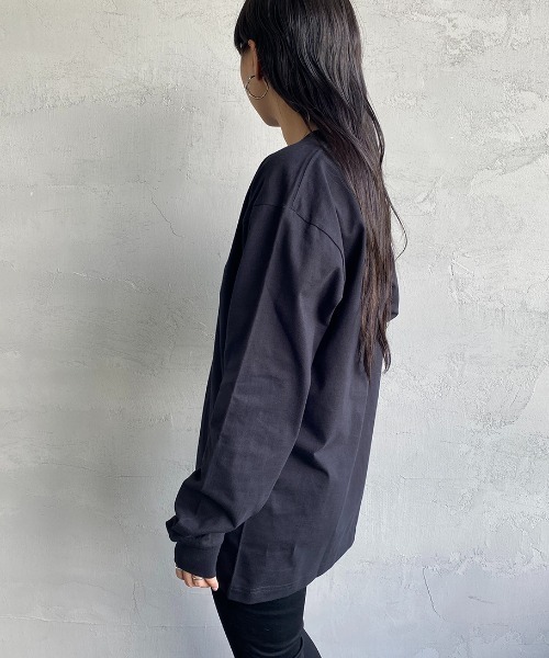 HANES（ヘインズ）の「[HANES/ヘインズ] BEEFY ロングスリーブパックT（Tシャツ/カットソー・レディース・ホワイト/ブラック/ダークグレー・M/L/XL/S）」の10枚目の写真