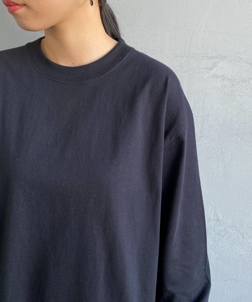 HANES（ヘインズ）の「[HANES/ヘインズ] BEEFY ロングスリーブパックT（Tシャツ/カットソー・レディース・ホワイト/ブラック/ダークグレー・M/L/XL/S）」の18枚目の写真
