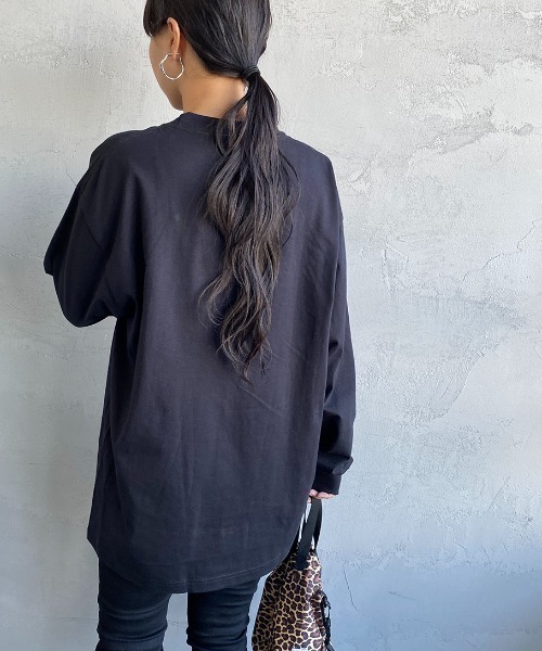 HANES（ヘインズ）の「[HANES/ヘインズ] BEEFY ロングスリーブパックT（Tシャツ/カットソー・レディース・ホワイト/ブラック/ダークグレー・M/L/XL/S）」の14枚目の写真