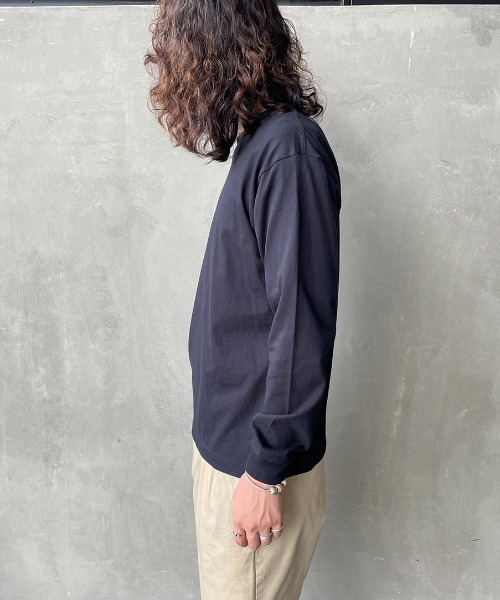 HANES（ヘインズ）の「[HANES/ヘインズ] BEEFY ロングスリーブパックT（Tシャツ/カットソー・レディース・ホワイト/ブラック/ダークグレー・M/L/XL/S）」の21枚目の写真