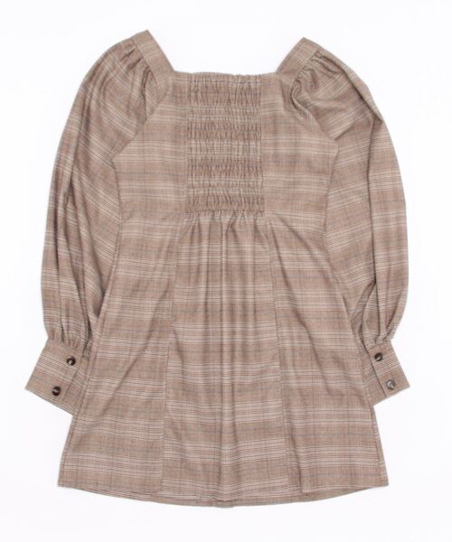 archives（アルシーヴ）の「’フロントボタンハイウエストミニＯＰ’（ジャンパースカート・レディース・ブラック/ベージュ/グレー・MEDIUM）」の4枚目の写真