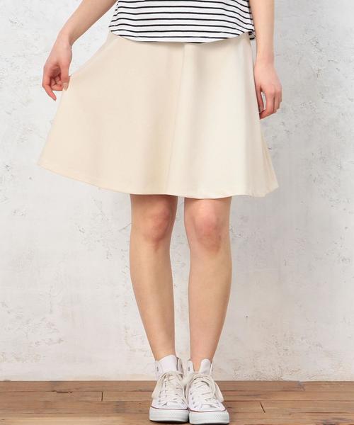 green label relaxing（グリーンレーベルリラクシング）の「monable PEサーキュラー スカート◆（スカート・レディース・ベージュ/ライム/ネイビー・36/38）」の2枚目の写真