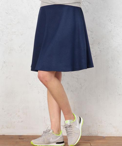 green label relaxing（グリーンレーベルリラクシング）の「monable PEサーキュラー スカート◆（スカート・レディース・ベージュ/ライム/ネイビー・36/38）」の3枚目の写真