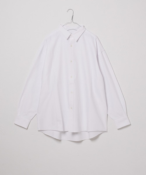 WHIMSIC(ウィムジック)の「【WHIMSIC】オーバーサイズレギュラーカラーシャツ(シャツ/ブラウス・レディース・イエロー/ブルー/ピンク/グリーン/ホワイト/パープル・FREE)」の9枚目の写真