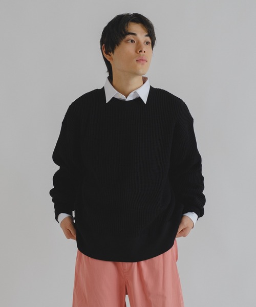 WHIMSIC(ウィムジック)の「【WHIMSIC】オーバーサイズレギュラーカラーシャツ(シャツ/ブラウス・レディース・イエロー/ブルー/ピンク/グリーン/ホワイト/パープル・FREE)」の11枚目の写真