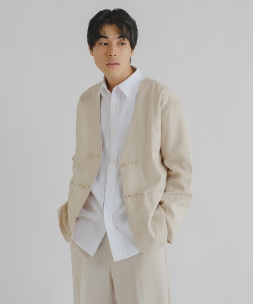 WHIMSIC(ウィムジック)の「【WHIMSIC】オーバーサイズレギュラーカラーシャツ(シャツ/ブラウス・レディース・イエロー/ブルー/ピンク/グリーン/ホワイト/パープル・FREE)」の20枚目の写真