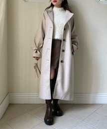 OLIVE des OLIVE | ロング丈コート(ステンカラーコート)