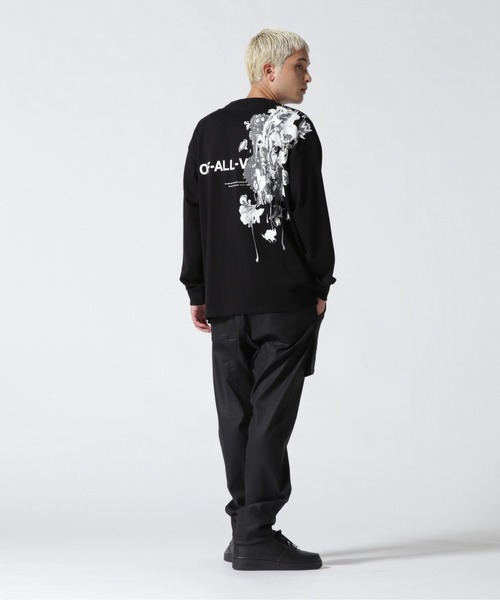 L.H.P（エルエイチピー）の「A4A/エーフォーエー/MONOCHRO L/S TEE/ロンT（Tシャツ/カットソー・メンズ・ホワイト/ブラック・F）」の9枚目の写真