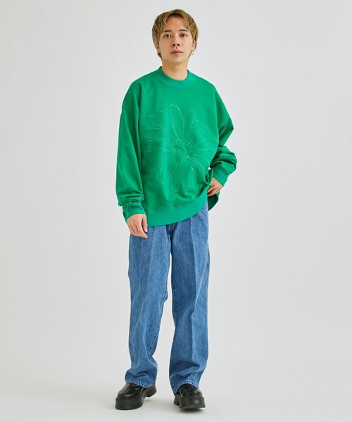 LiNoH（リノー）の「BIG FLOWER EMBROIDERY SWEAT/ビック