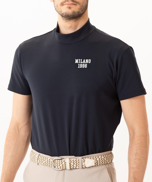 Orobianco(オロビアンコ)の「Orobianco オロビアンコ OG-A2b モックネック(半袖) M 83021(Tシャツ/カットソー・メンズ・グリーン/ホワイト/ネイビー・MEDIUM)」の3枚目の写真
